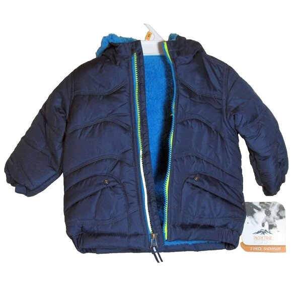 Pacific Trail Boys 2pc Snowsuit Bibs Pants and Jacket Coat 12 Months - New - Picture 3 of 8